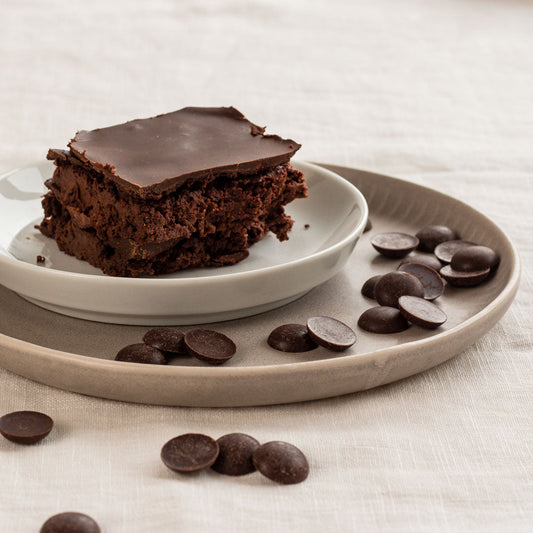 Schokoladenbrownies mit Schokoladenglasur