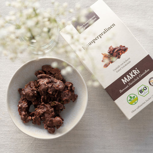 Knusperpralinen ausgepackt