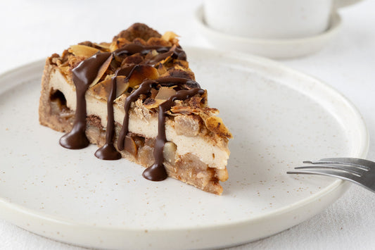 Veganer Bratapfel Cheesecake