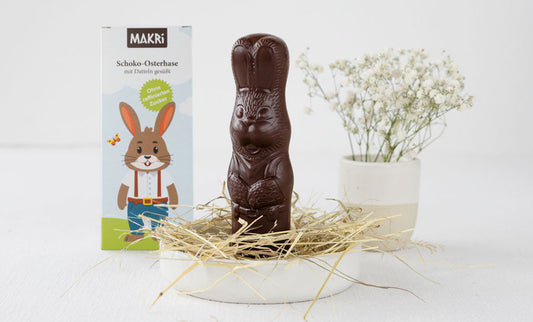 Schokoladenosterhase mit MAKRi-Verpackung