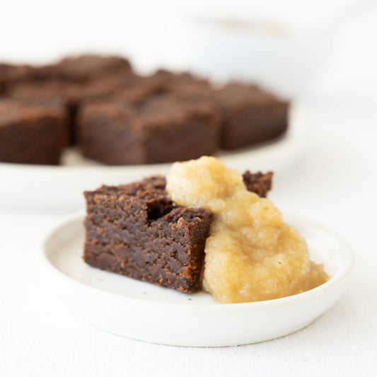 Schokoladenbrownies mit Apfelmark