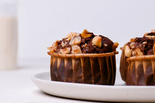 Schoko-Haselnuss-Apfel-Muffins