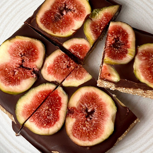 Feigen-Riegel mit Schokolade