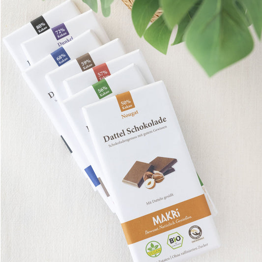 Variation der MAKRi Schokoladentafeln