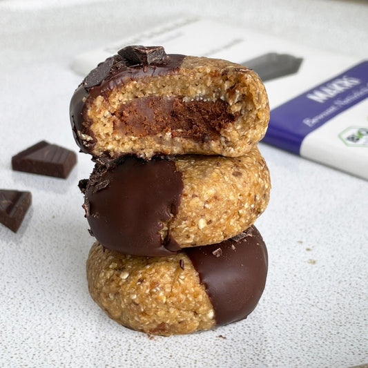 Cookie Dough Balls mit Schokoladenfüllung