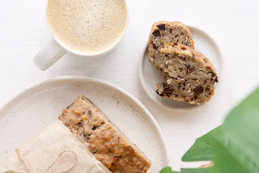 Bananenbrot mit Schokostücken