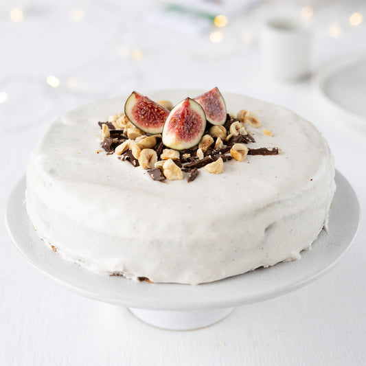 Feigentorte mit Kokoshaube