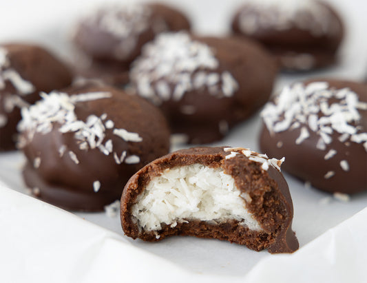 Schokokekse mit Kokosfüllung