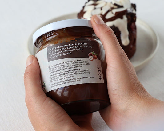 Zutatenliste Dattello Schoko-Haselnuss-Creme