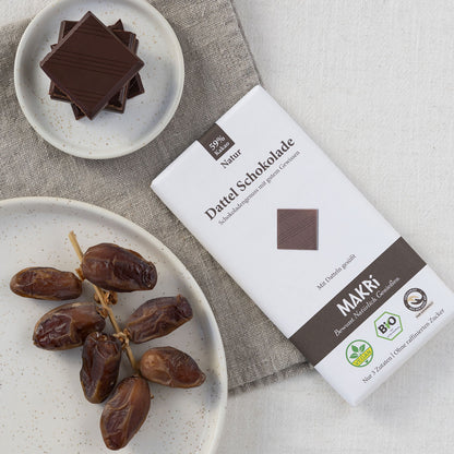Bruchware - Bio Dattel Schokolade - Natur 59% - 1 kg