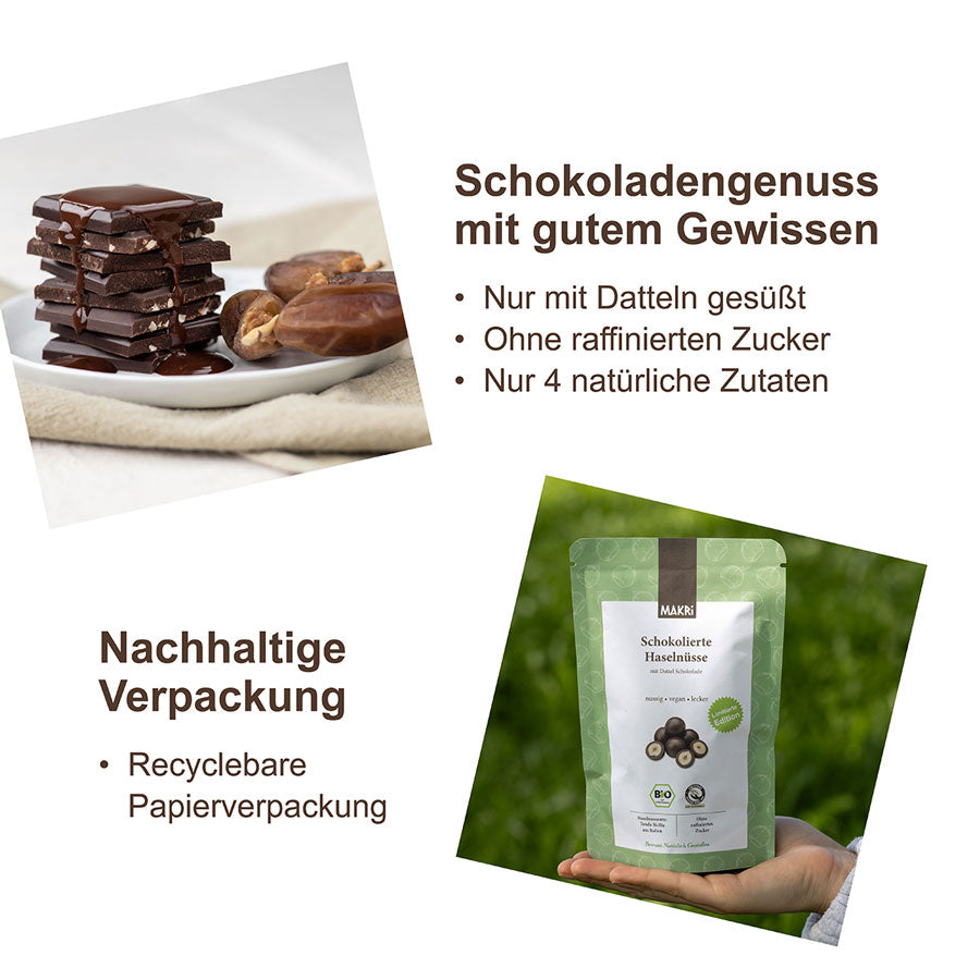MAKRi Bio Schokolierte Haselnüsse